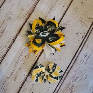 Green Bay Packers Girls Bows